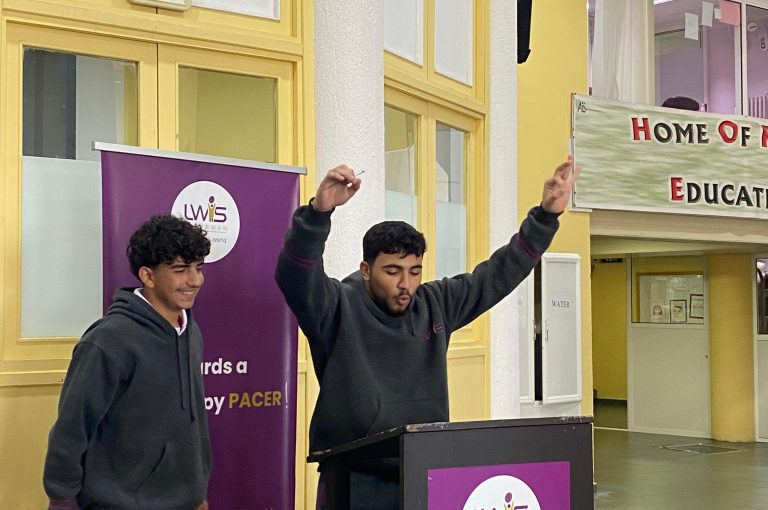 High school students participating in the Class Representatives elections at LWIS-AiS.