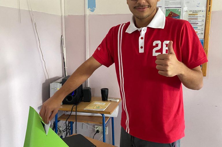 High school students participating in the Class Representatives elections at LWIS-AiS.
