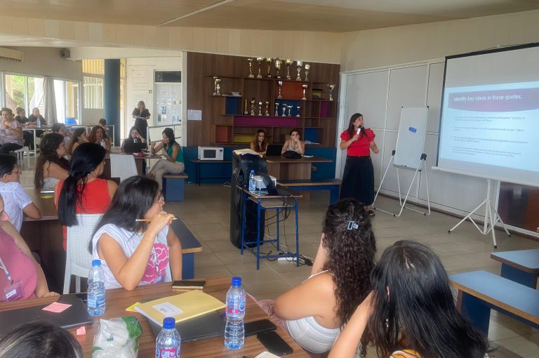 Staff at LWIS-AiS engaging in professional training on conceptual understanding