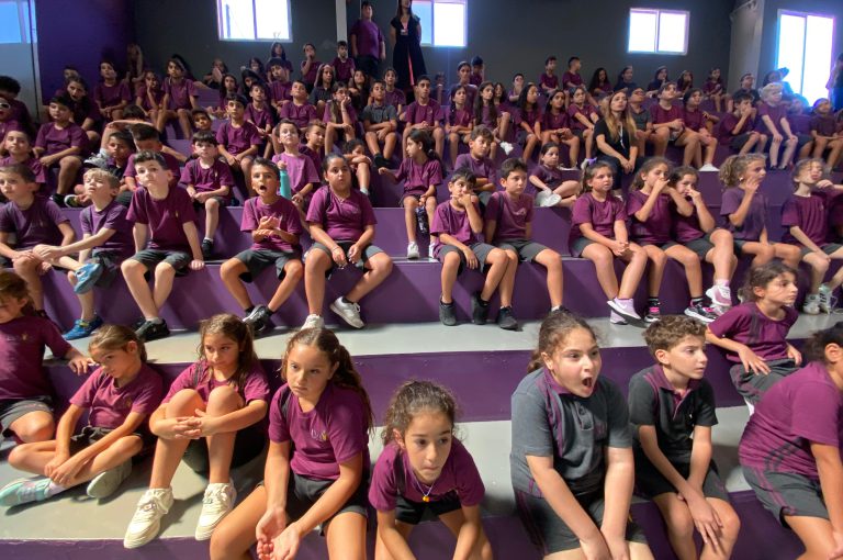 LWIS-AiS lower campus students attending a session on health and safety
