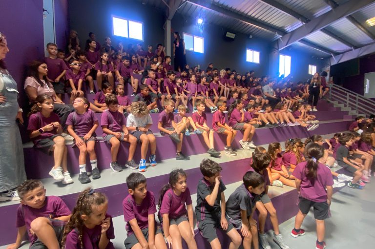 LWIS-AiS lower campus students attending a session on the school’s behavior policy