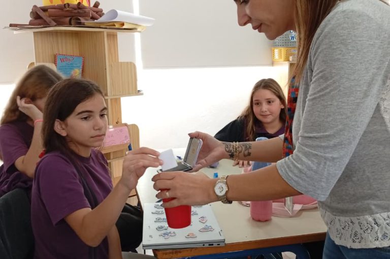 Lower Campus students at LWIS-AiS taking part in Class Representatives elections.