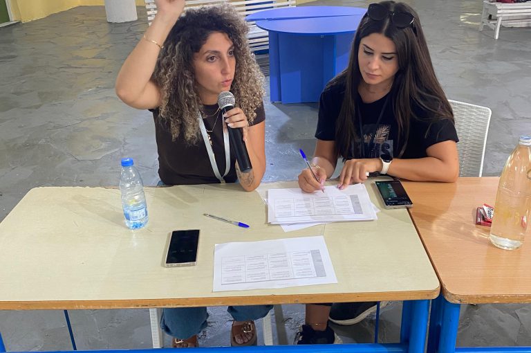LWIS-AiS students auditioning for the Model United Nations (MUN) program