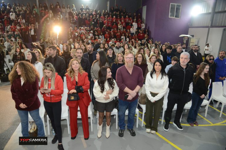 The Christmas show with students in colorful costumes.