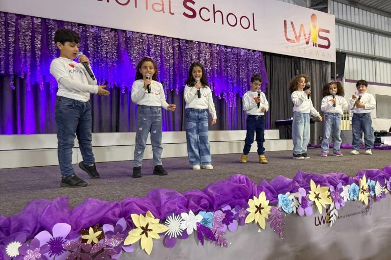 LWIS AIS students expressing appreciation during Mother’s Day activities.