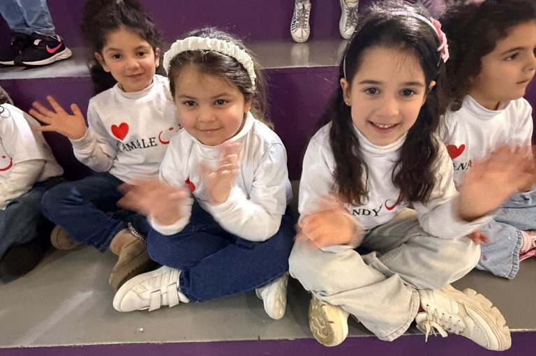 LWIS AIS students expressing appreciation during Mother’s Day activities.