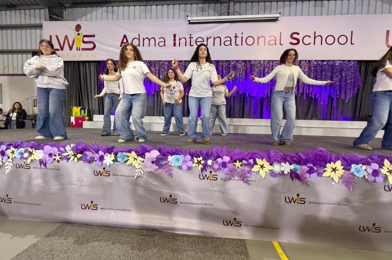 LWIS AIS students expressing appreciation during Mother’s Day activities.