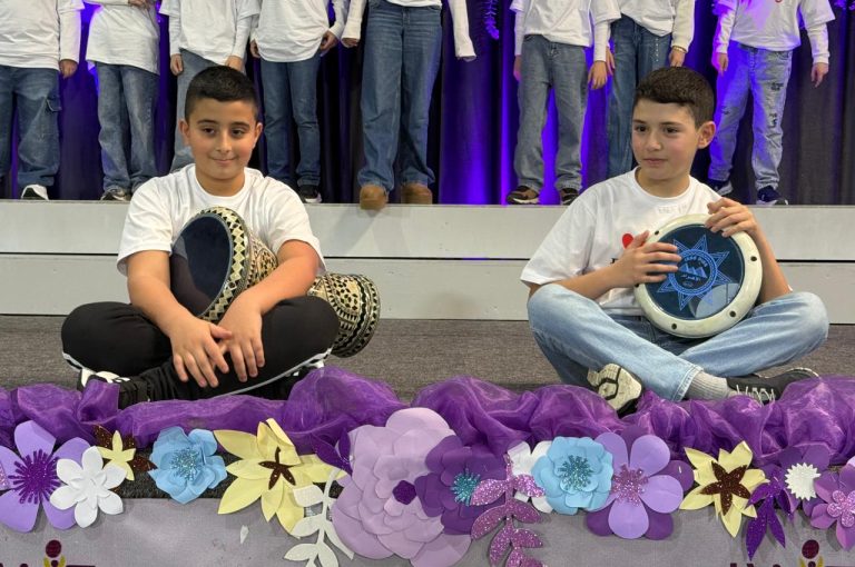 LWIS AIS students expressing appreciation during Mother’s Day activities.