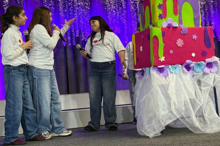 LWIS AIS students expressing appreciation during Mother’s Day activities.