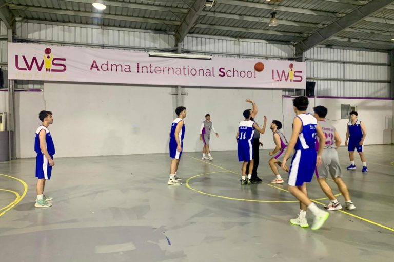 School basketball team winning the first two rounds in the Lebanese Basketball Championship 🏀🎉