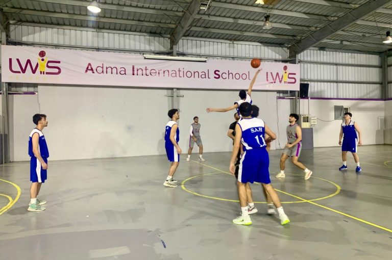 School basketball team winning the first two rounds in the Lebanese Basketball Championship 🏀🎉