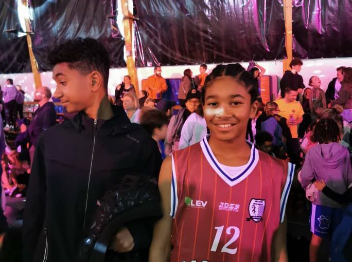 Grade 5 player Kyle Eid competing at the Mondial Minibasket Tournament in France. Selected for the All-Star Game after strong performances with Brainers Basketball Academy.