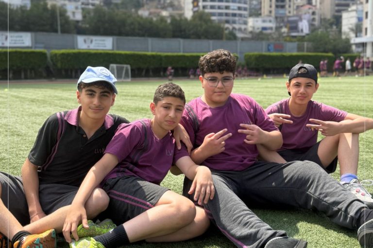 Students at LWIS Adma International School taking part in Sports Day activities through collaboration with Miami Fitness Factory, combining fitness, fun, and teamwork.