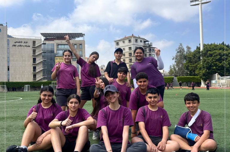 Students at LWIS Adma International School taking part in Sports Day activities through collaboration with Miami Fitness Factory, combining fitness, fun, and teamwork.