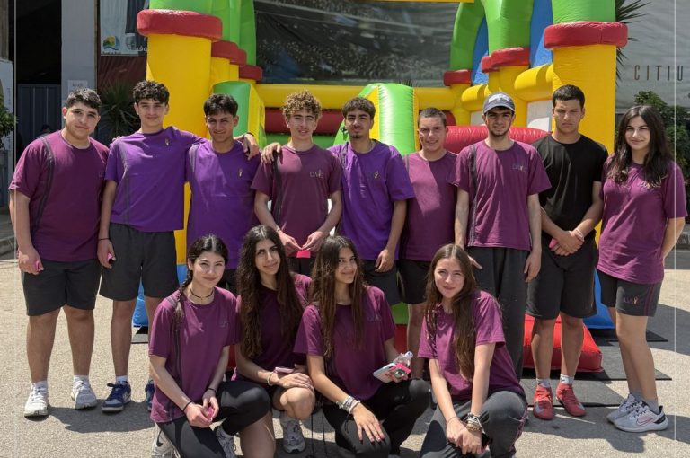 Students at LWIS Adma International School taking part in Sports Day activities through collaboration with Miami Fitness Factory, combining fitness, fun, and teamwork.