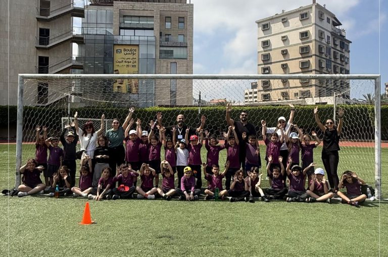 Students at LWIS Adma International School taking part in Sports Day activities through collaboration with Miami Fitness Factory, combining fitness, fun, and teamwork.