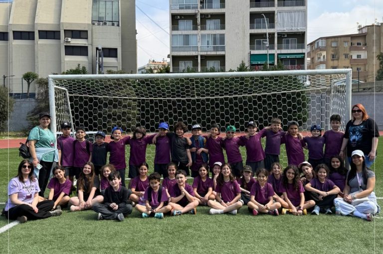Students at LWIS Adma International School taking part in Sports Day activities through collaboration with Miami Fitness Factory, combining fitness, fun, and teamwork.