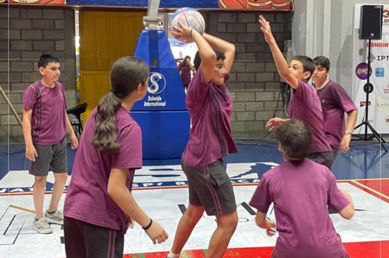 Students at LWIS Adma International School taking part in Sports Day activities through collaboration with Miami Fitness Factory, combining fitness, fun, and teamwork.