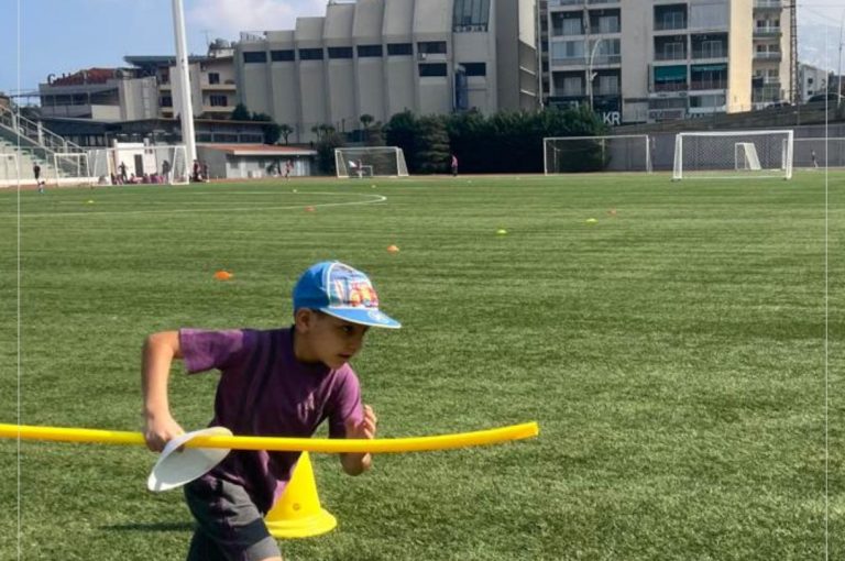 Students at LWIS Adma International School taking part in Sports Day activities through collaboration with Miami Fitness Factory, combining fitness, fun, and teamwork.