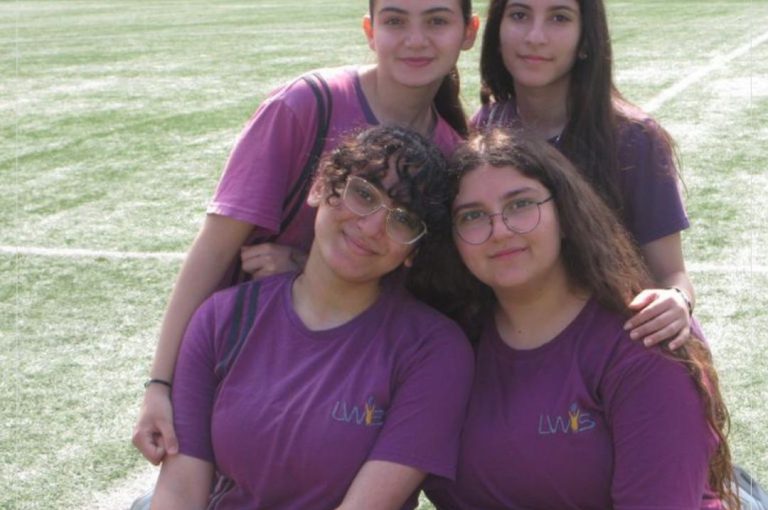 Students at LWIS Adma International School taking part in Sports Day activities through collaboration with Miami Fitness Factory, combining fitness, fun, and teamwork.