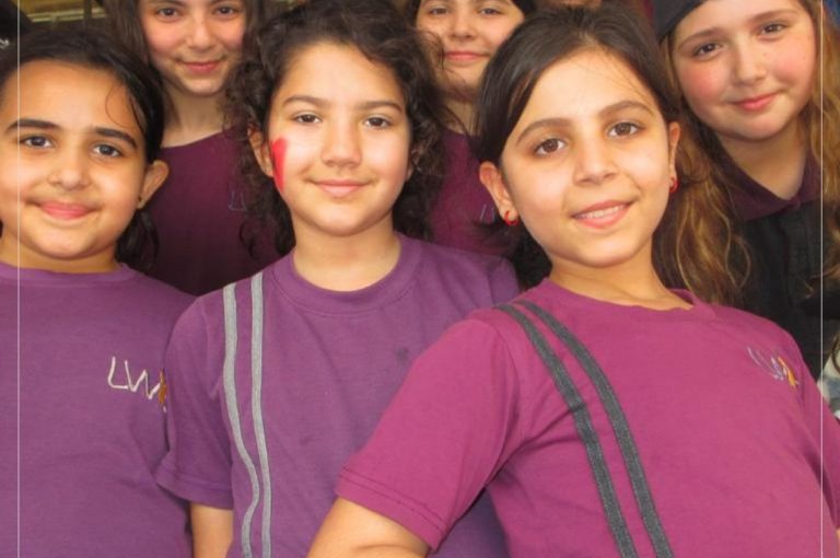Students at LWIS Adma International School taking part in Sports Day activities through collaboration with Miami Fitness Factory, combining fitness, fun, and teamwork.